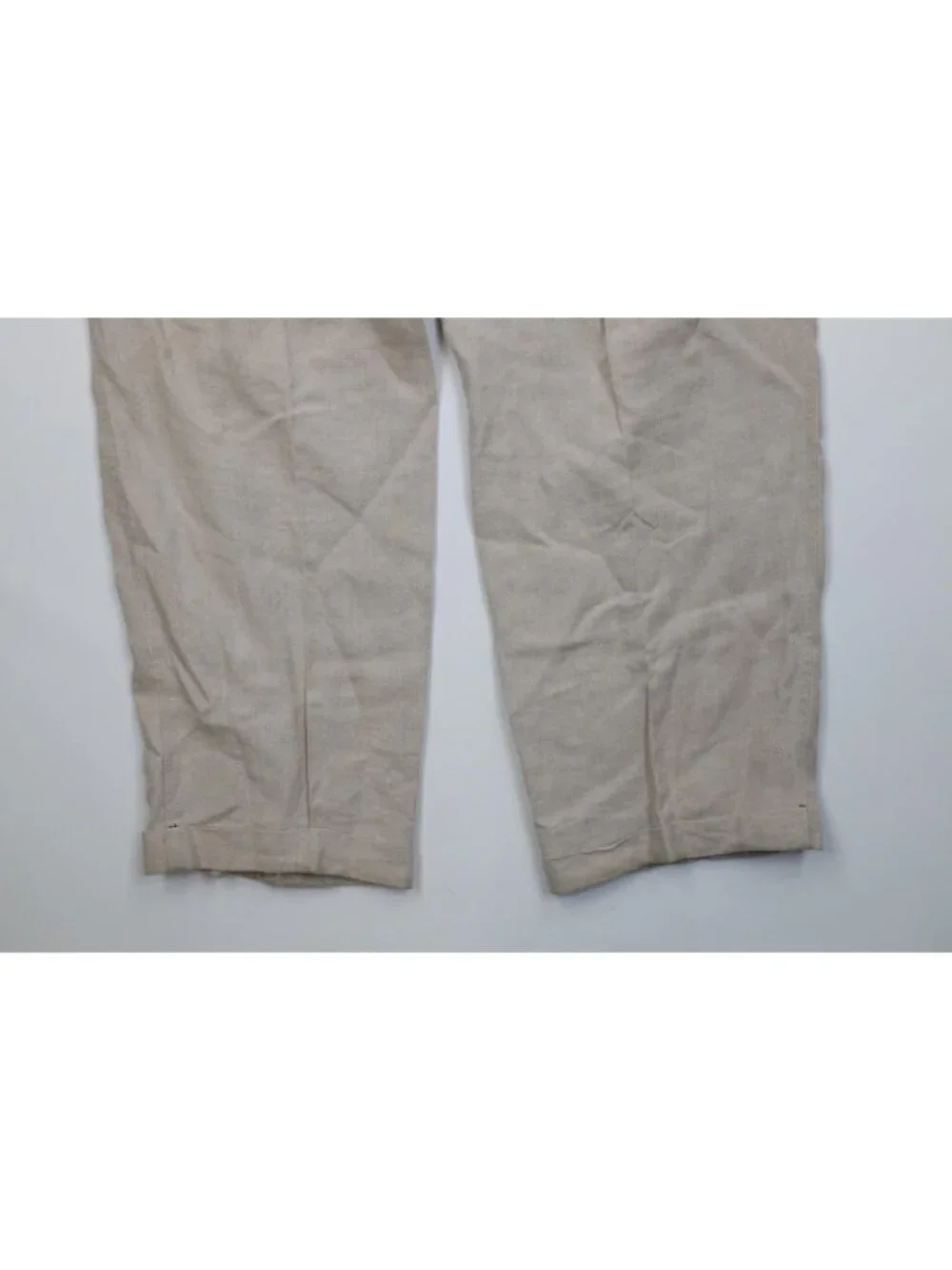 Vintage 90s Banana Republic Safari Mens 36x32 Distressed Linen Wide Leg Pants